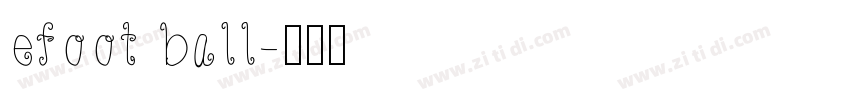 efoot ball字体转换